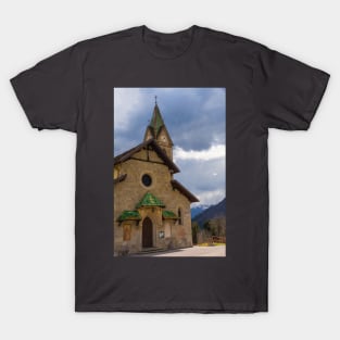 Church in Mione, North East Italy T-Shirt